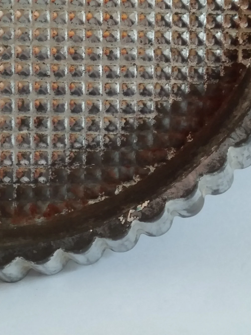 Vintage Kaiser Metal Scalloped Tart Pan, West Germany, 20.5 in
